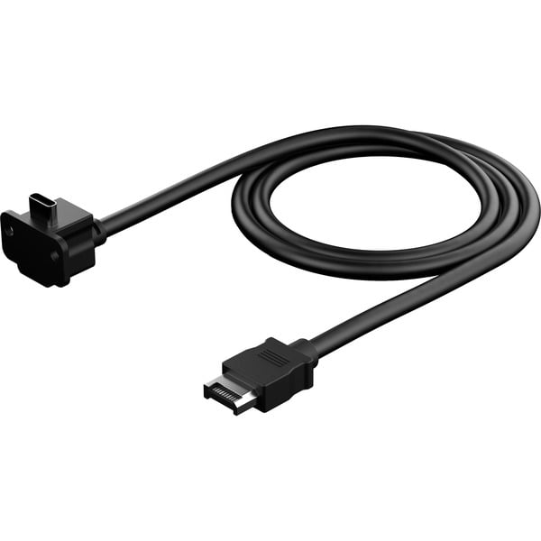 Fractal Design USB 3.2 Gen 2 câble Model E, 19 Pin Stecker > USB-C Stecker - Fractal Design - vue 3