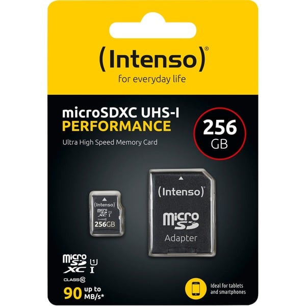 Intenso UHS-I Performance 256 GB microSDXC, Speicherkarte - Intenso - vue 3