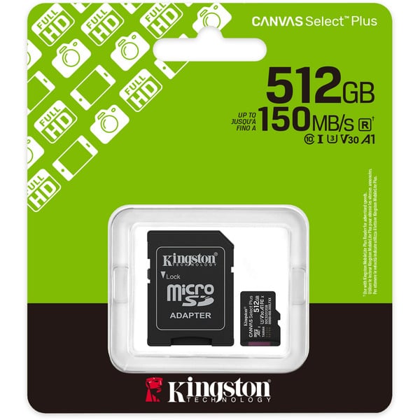 Kingston Canvas Select Plus 512 GB MicroSDXC, Speicherkarte - Kingston - vue 3