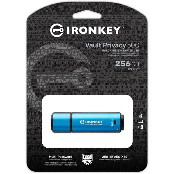 Kingston IronKey Vault Privacy 50 256 GB, USB-Stick - Kingston - vue 5