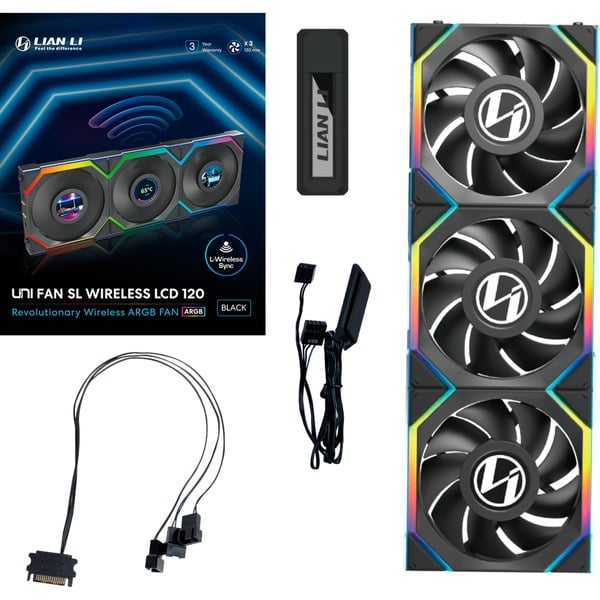 Lian Li UNI FAN SL120 LCD Wireless, Gehäuselüfter - Lian Li - vue 9