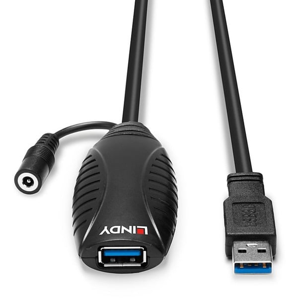 Lindy USB 3.2 Gen 1 Aktivverlängerungskabel, USB-A Stecker > USB-A Buchse - Lindy - vue 4