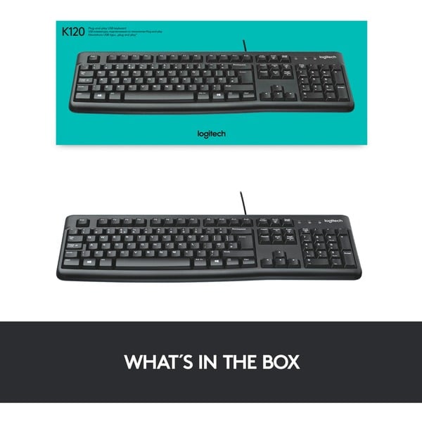 Logitech Keyboard K120, clavier - Logitech - vue 7