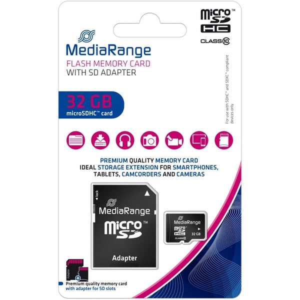 MediaRange 32 GB microSDHC, Speicherkarte - MediaRange - vue 3