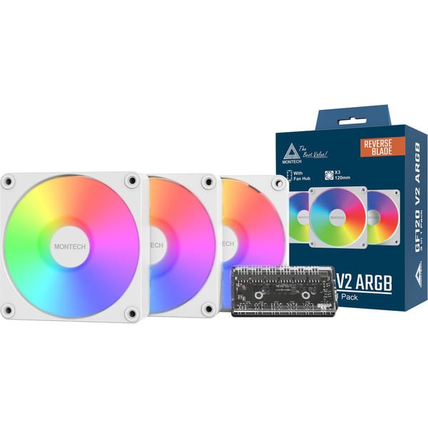 Montech GF120R V2 ARGB, Gehäuselüfter - Montech - vue 9
