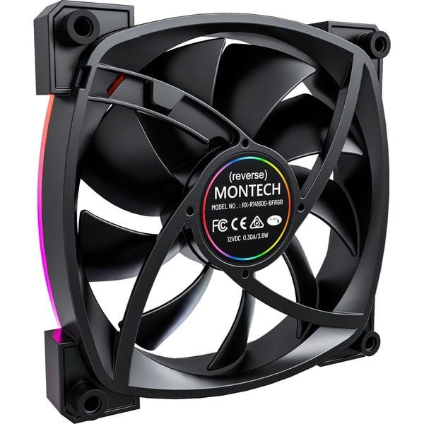 Montech RX140 PWM 140x140x25, Gehäuselüfter - Montech - vue 3
