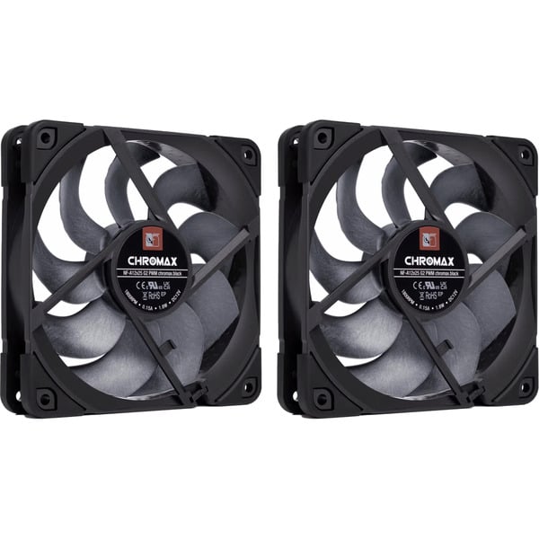 Noctua NF-A12x25 G2 PWM Sx2-PP chromax.black, Gehäuselüfter - Noctua