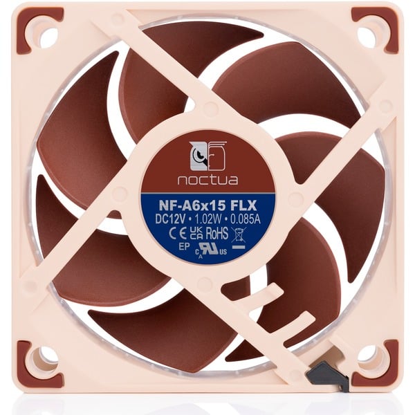 Noctua NF-A6x15 FLX, Gehäuselüfter - Noctua - vue 2
