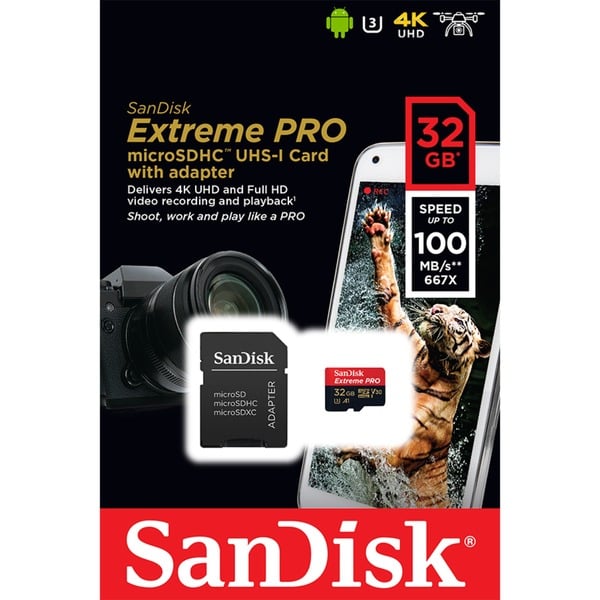 SanDisk Extreme PRO microSDHC 32 GB, Speicherkarte - SanDisk - vue 3