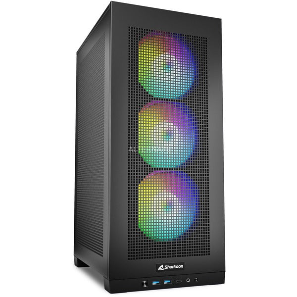 Sharkoon REBEL C20 ITX RGB, Tower-Gehäuse - Sharkoon - vue 14