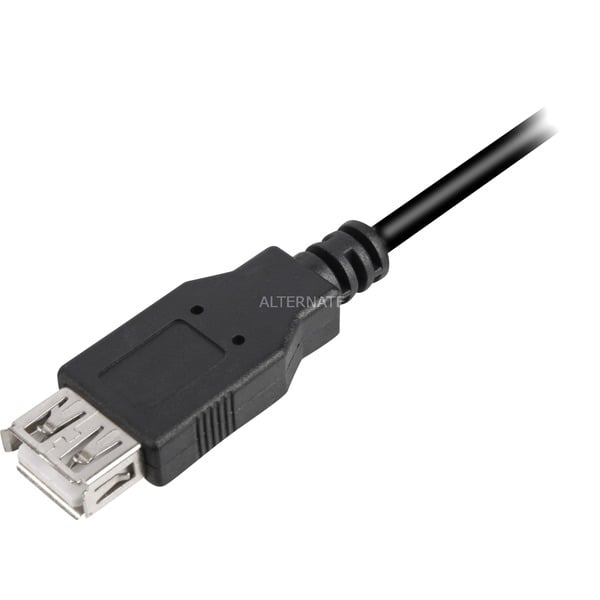 (€ 1,68 / 1 m) Sharkoon USB 2.0 Verlängerungskabel, USB-A Stecker > USB-A Buchse - Sharkoon - vue 3