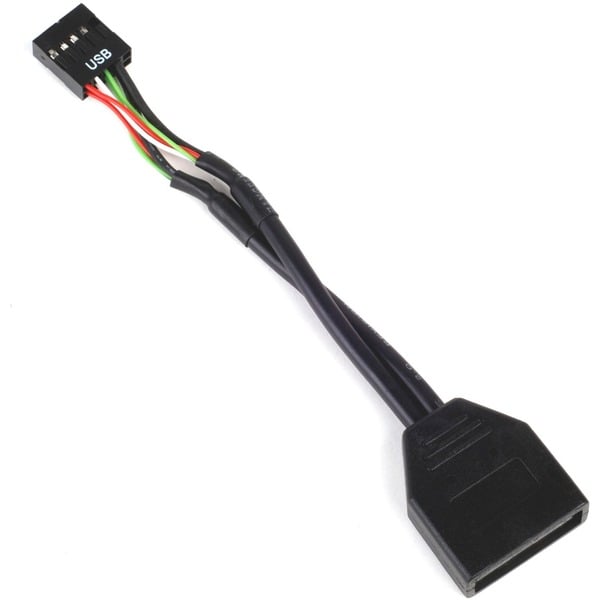 € 3,27 SilverStone USB 2.0 Adapter G11303050-RT, 9Pin Buchse > 19Pin Stecker - SilverStone