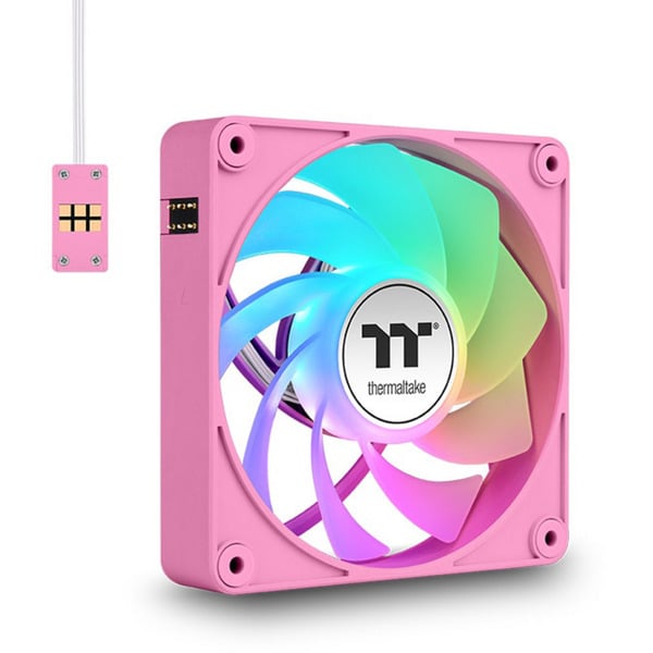Thermaltake CT120 EX Reverse ARGB Sync PC Cooling Fan Pink, Gehäuselüfter - Thermaltake - vue 4