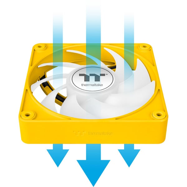 Thermaltake CT140 EX ARGB Sync PC Cooling Fan Bumblebee, Gehäuselüfter - Thermaltake - vue 10
