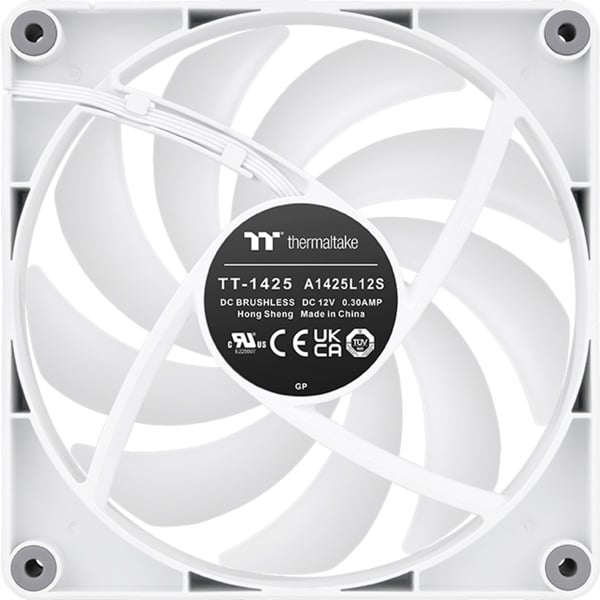 Thermaltake CT140 Reverse ARGB Sync PC Cooling Fan White, Gehäuselüfter - Thermaltake - vue 5