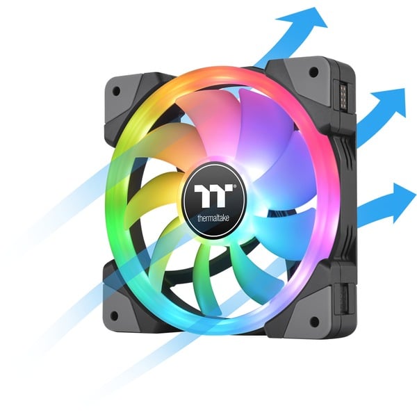 Thermaltake SWAFAN EX12 RGB PC Cooling Fan TT Premium Edition, Gehäuselüfter - Thermaltake - vue 14