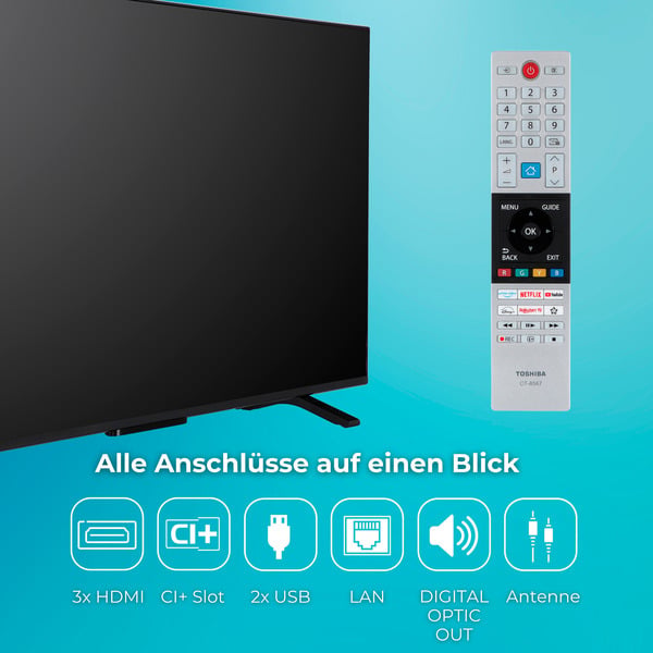 Toshiba 50UV2363DA, LED-Fernseher - Toshiba - vue 4
