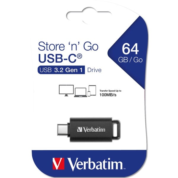 Verbatim Store 'n' Go USB-C 64 GB, USB-Stick - Verbatim - vue 4