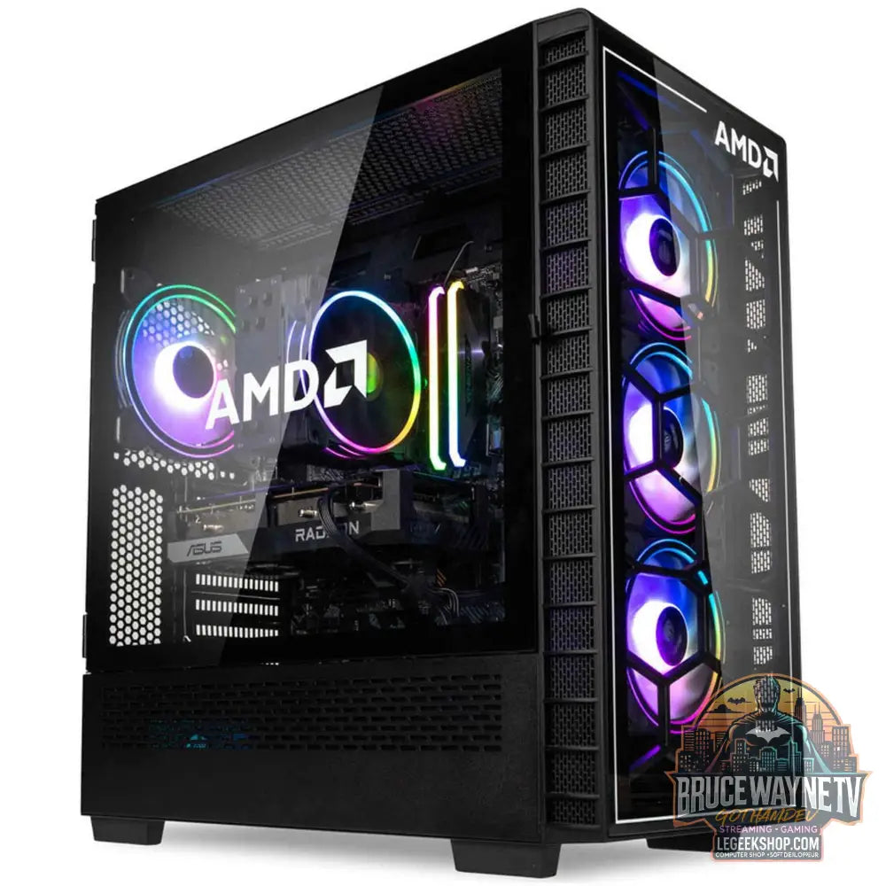 Gaming-PC AMD Deimos OBS - Ryzen 5 5600X, Radeon RX 6600, SSD 1 To | Performances Full-HD - Legeekshop