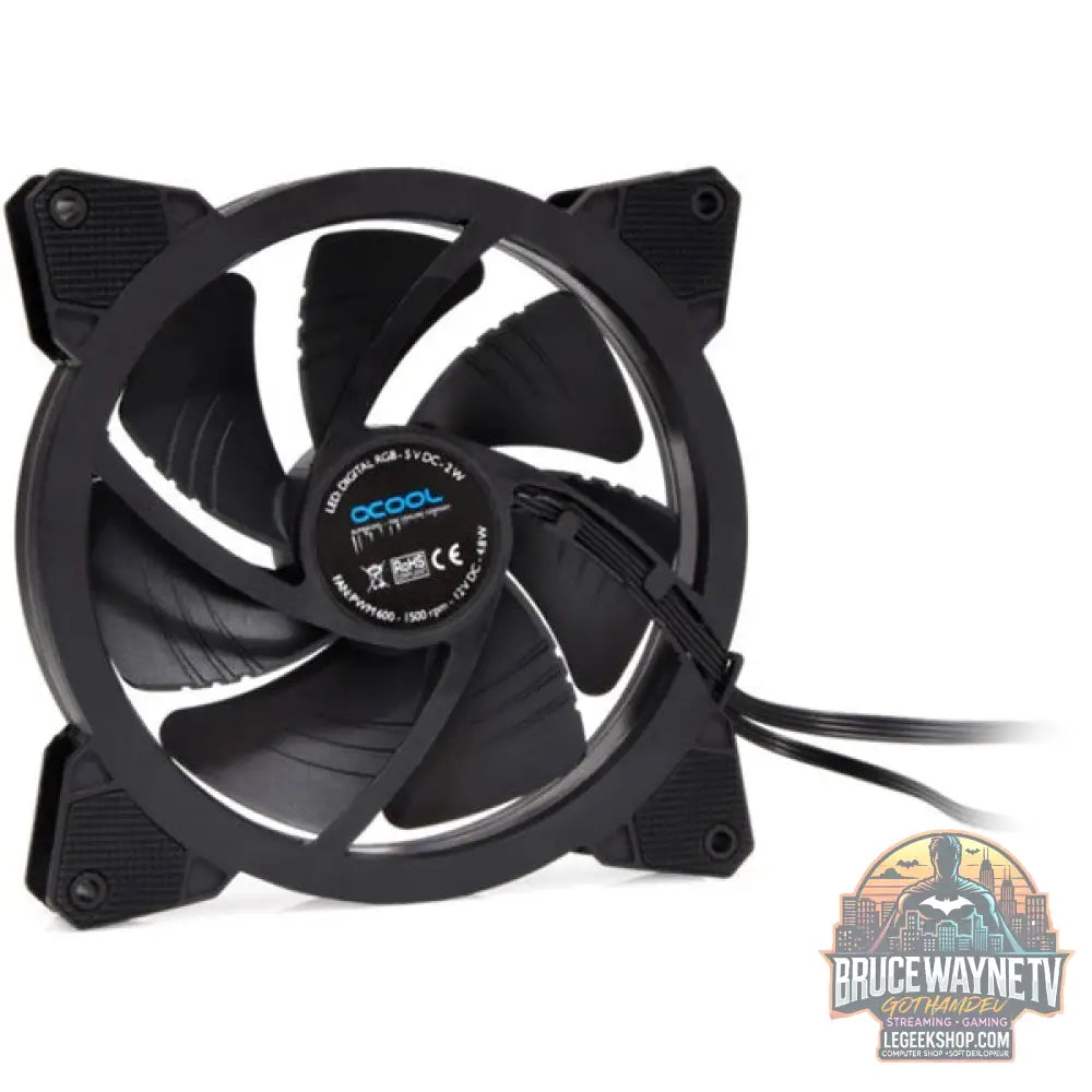 Alphacool Eiszyklon Aurora LUX PRO Digital RGB 140x140x25mm, Gehäuselüfter - Alphacool - vue 3