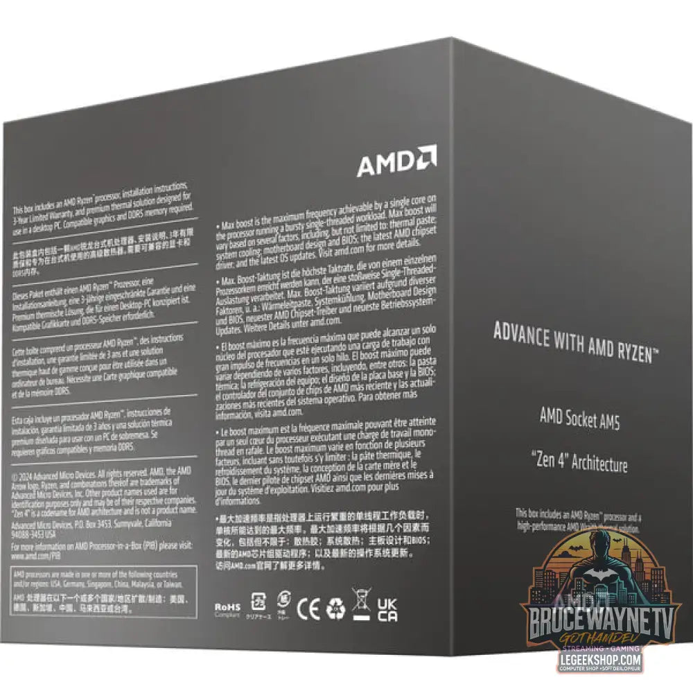 AMD Ryzen™ 5 8400F, Prozessor (Boxed-Version) - AMD - vue 4