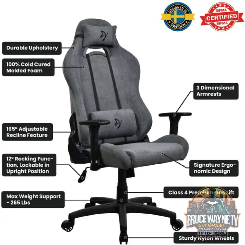 Arozzi Torretta Soft tissu, chaise gaming - Arozzi - vue 6