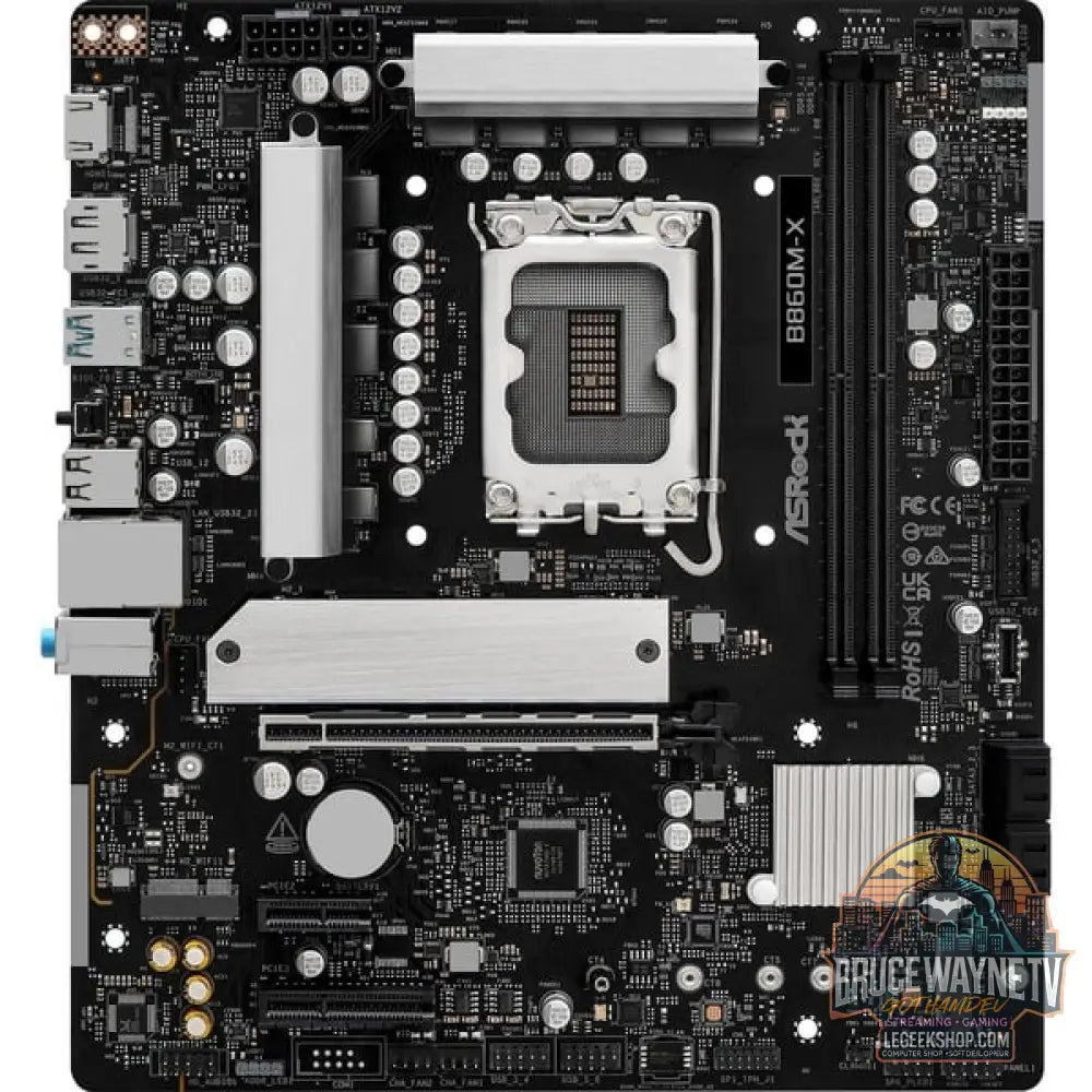 ASRock B860M-X, carte mère - ASRock - vue 3