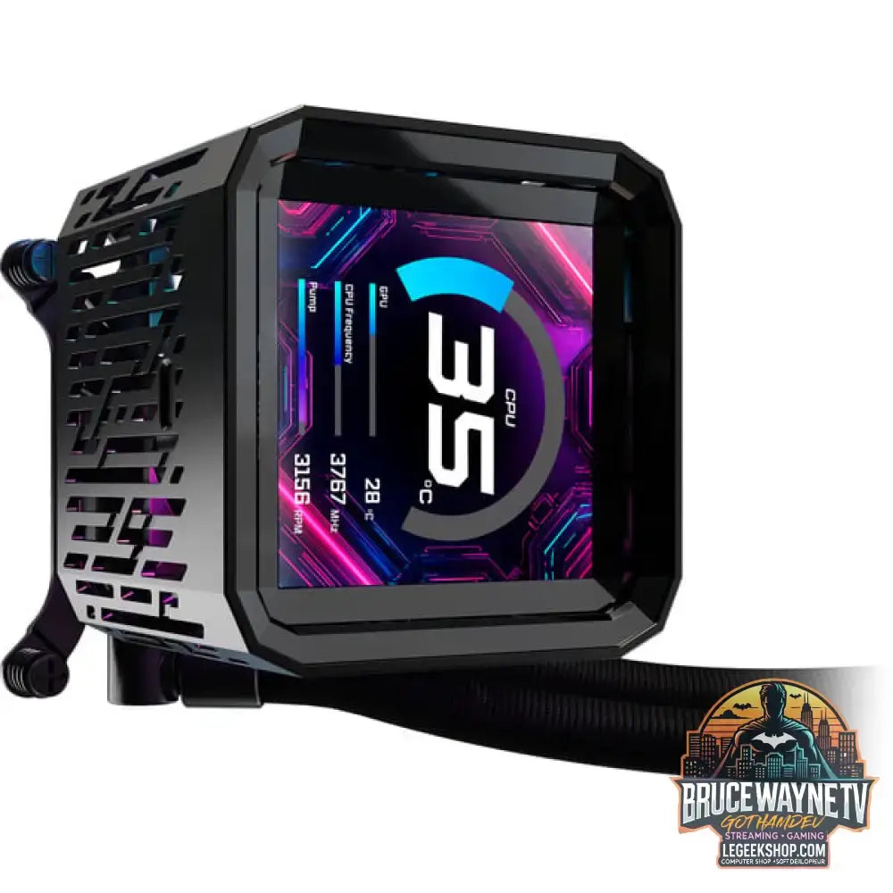 ASRock Phantom Gaming 360 LCD, Wasserkühlung schwarz - ASRock - vue 8