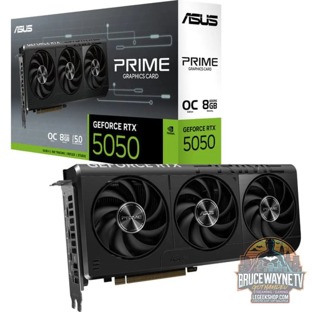 ASUS GeForce RTX 5050 PRIME OC 8GB, carte graphique DLSS 4, 3x DisplayPort, 1x HDMI 2.1 - ASUS