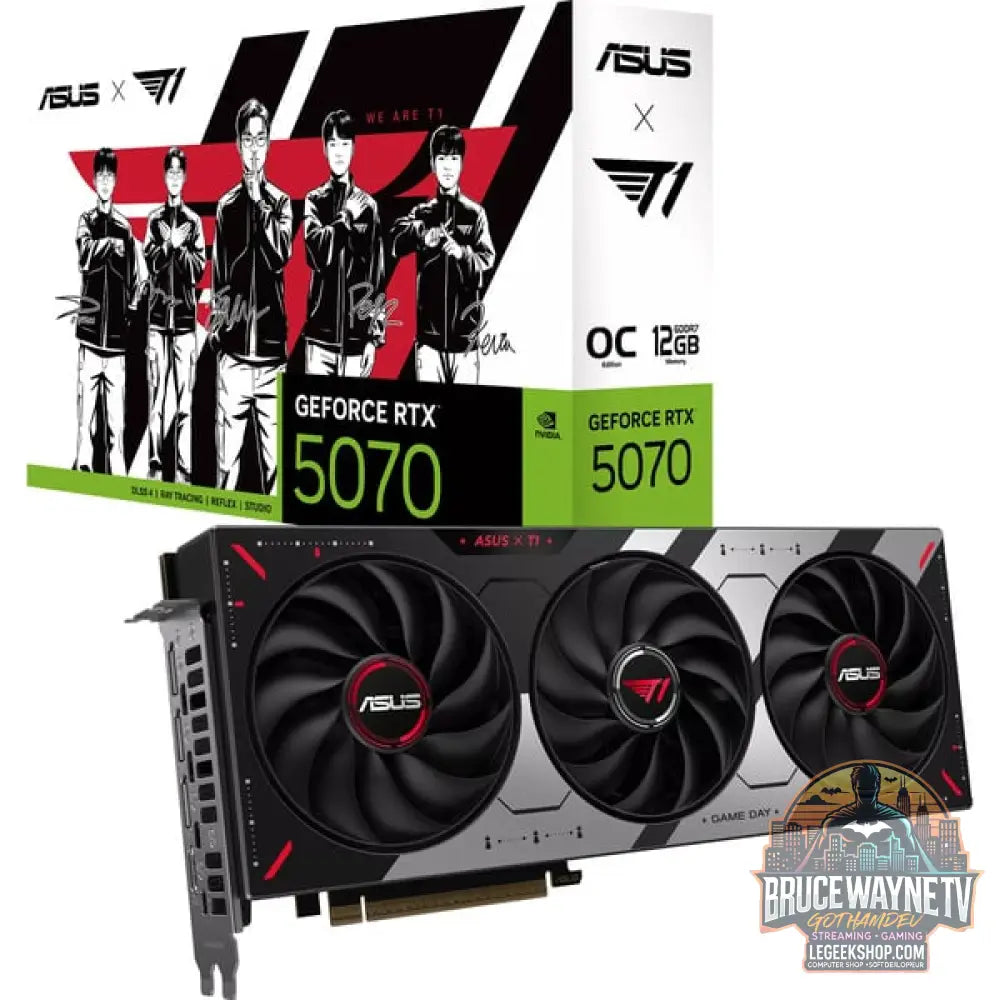 ASUS GeForce RTX 5070 PRIME OC T1 Edition, carte graphique DLSS 4, 3x DisplayPort, 1x HDMI 2.1 - ASUS