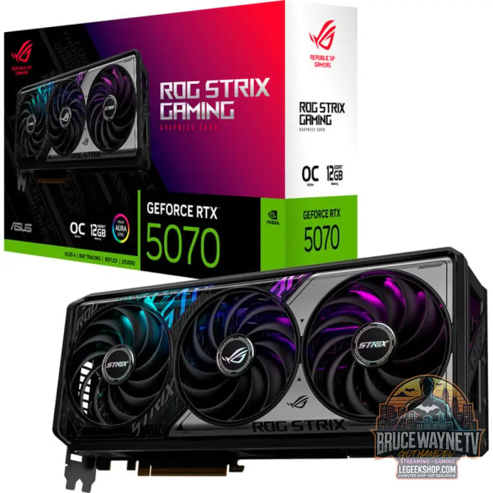 ASUS GeForce RTX 5070 ROG Strix GAMING OC, carte graphique DLSS 4, 3x DisplayPort, 2x HDMI 2.1 - ASUS