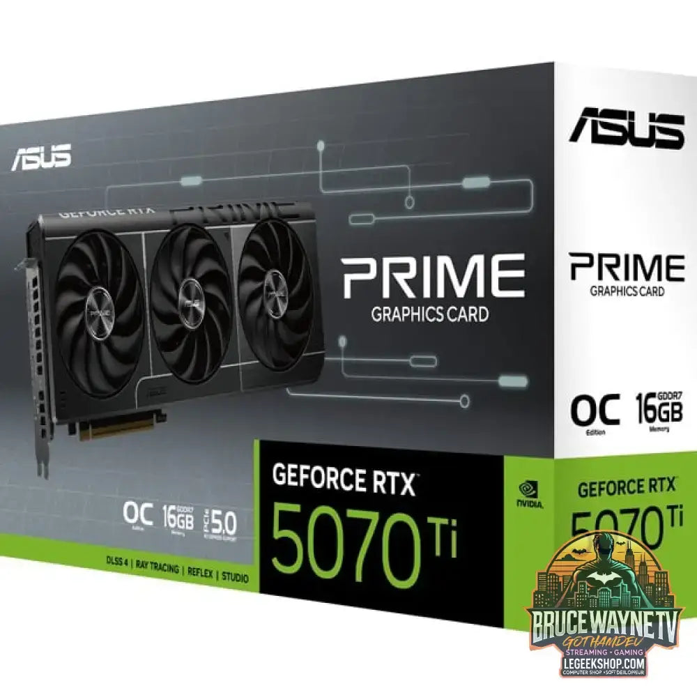 ASUS GeForce RTX 5070 Ti PRIME GAMING OC, carte graphique DLSS 4, 3x DisplayPort, 1x HDMI 2.1 - ASUS - vue 12