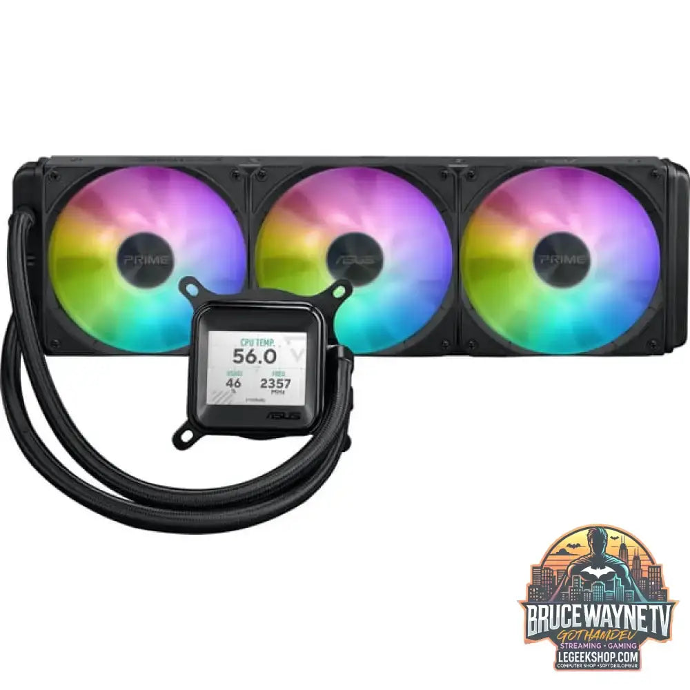 ASUS PRIME LC 360 ARGB LCD, Wasserkühlung schwarz - ASUS - vue 2