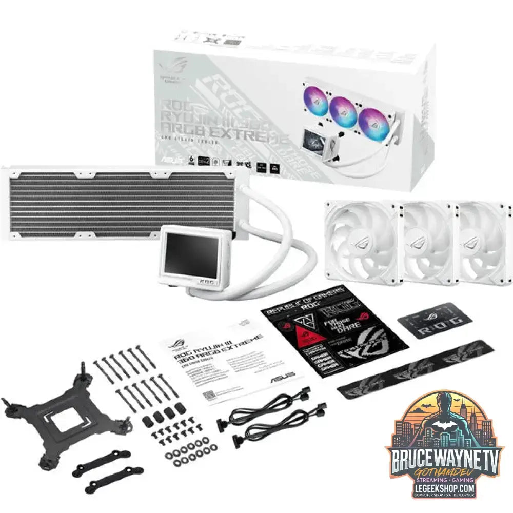 ASUS ROG Ryujin III 360 ARGB Extreme White, Wasserkühlung weiß - ASUS - vue 33