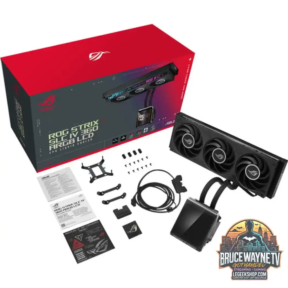 ASUS ROG Strix SLC IV 360 ARGB LCD, Wasserkühlung schwarz - ASUS - vue 16