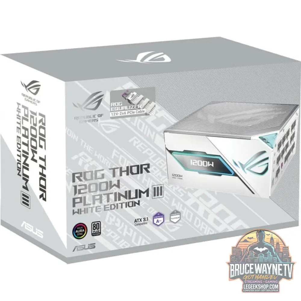 ASUS ROG Thor 1200W Platinum III White Edition (ROG Equalizer), alimentation PC - ASUS - vue 11