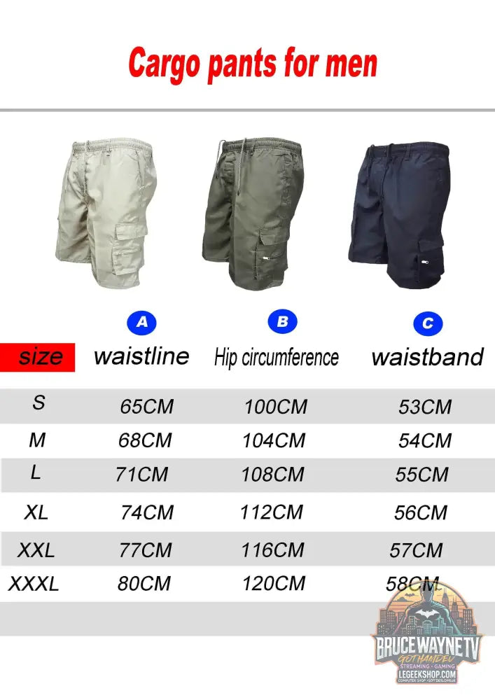 🩳 Short Cargo Décontracté Homme – Pantacourt Urbain Printemps-Été - Legeekshop