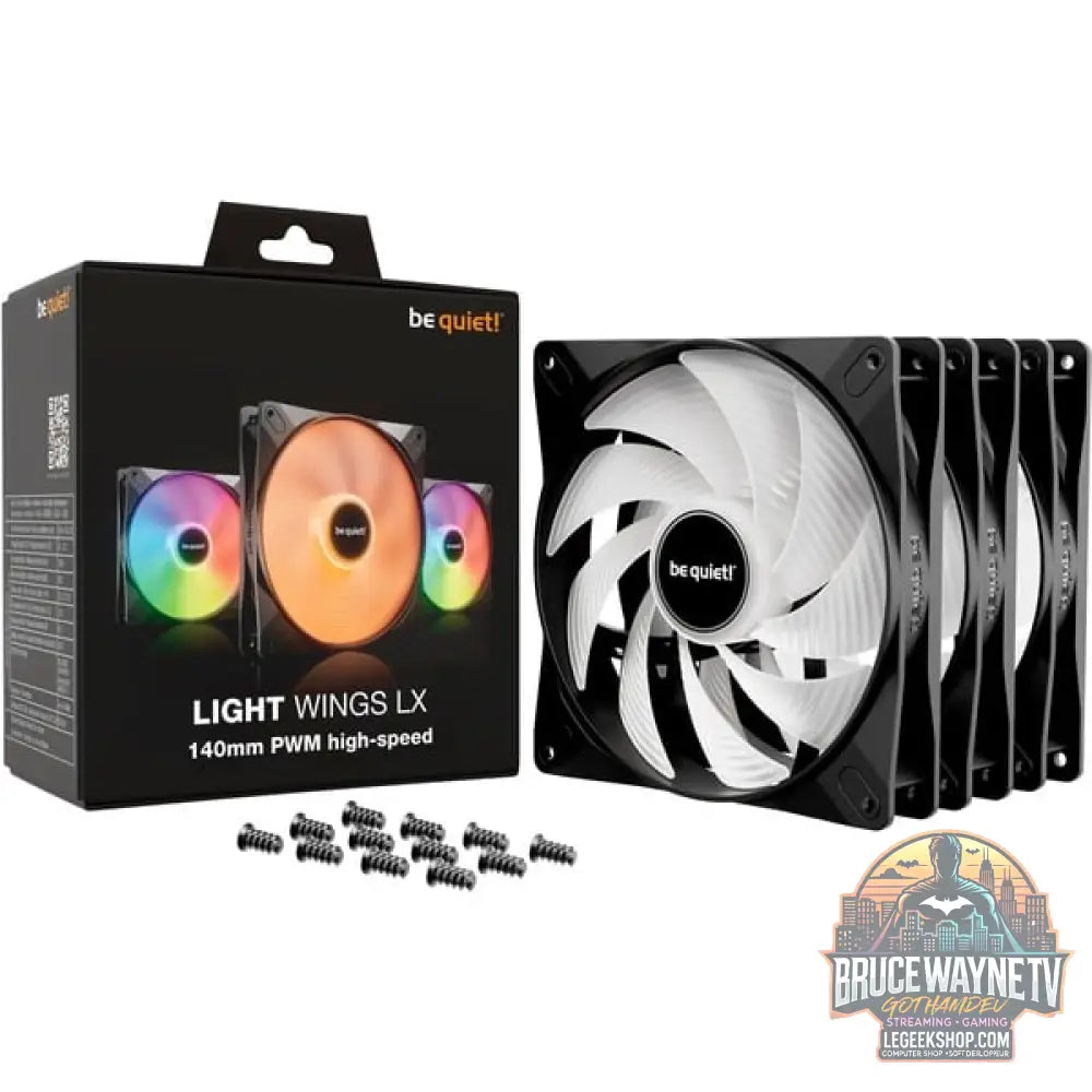be quiet! Light Wings LX 140mm PWM high-speed Triple Pack, Gehäuselüfter - be quiet! - vue 5