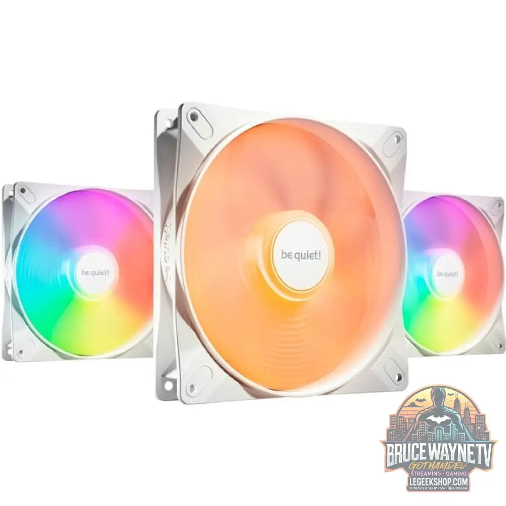 be quiet! Light Wings LX 140mm PWM high-speed White Triple Pack, Gehäuselüfter - be quiet!