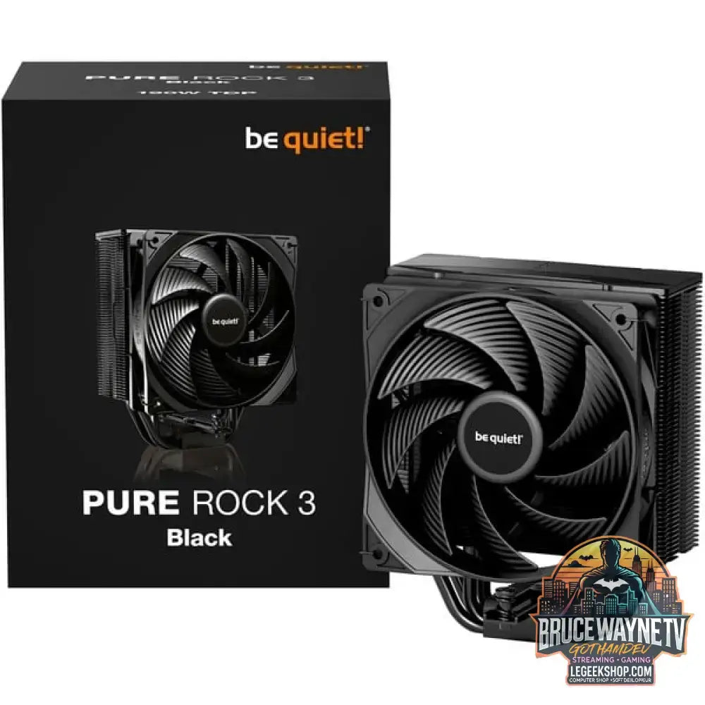 be quiet! Pure Rock 3 Black, CPU-Kühler schwarz, 120 mm - be quiet!