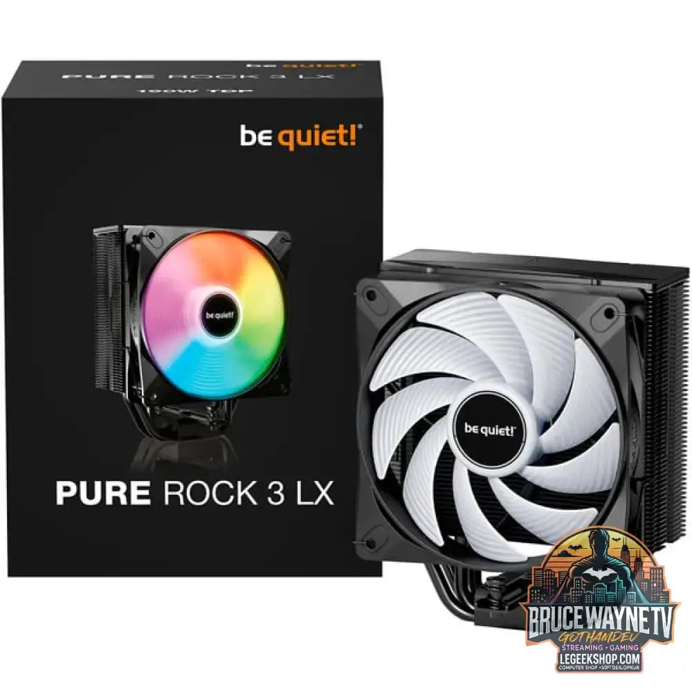 be quiet! Pure Rock 3 LX, CPU-Kühler schwarz, 120 mm - be quiet! - vue 2
