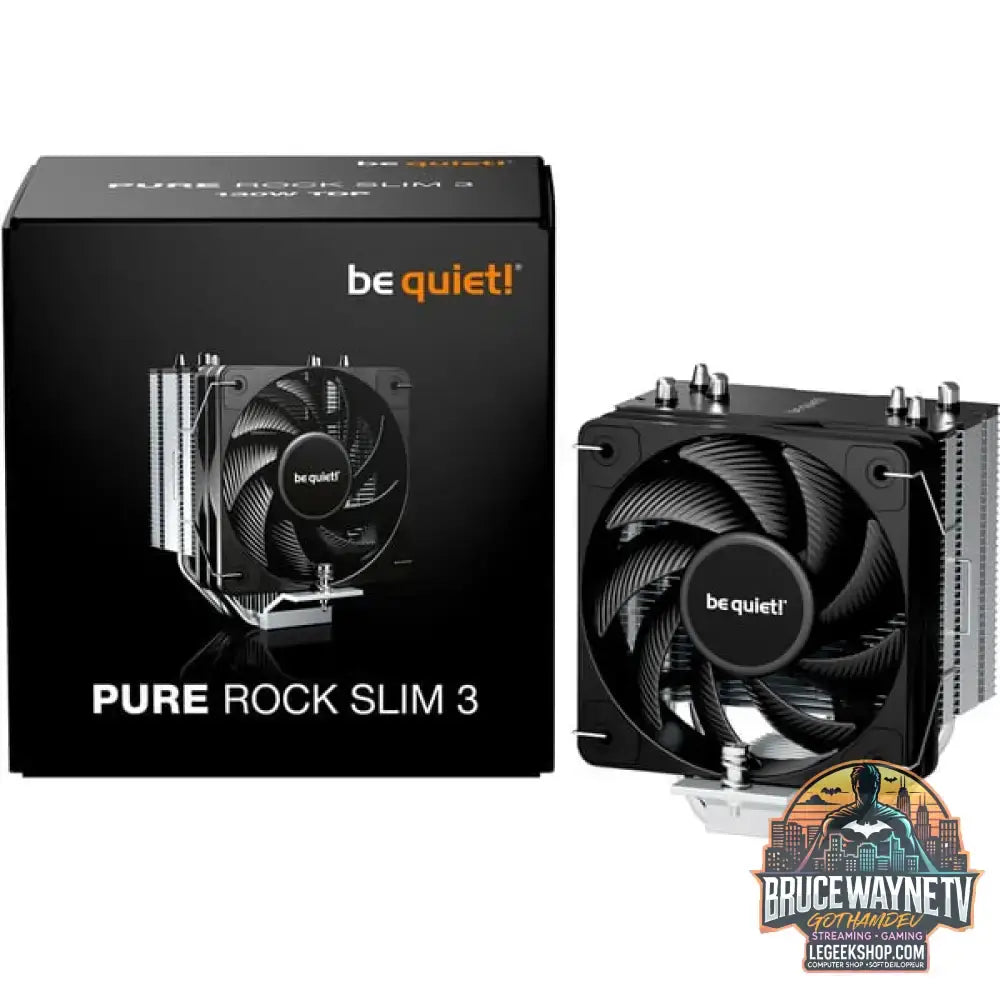 be quiet! Pure Rock Slim 3, CPU-Kühler aluminium/schwarz, 100 mm - be quiet!
