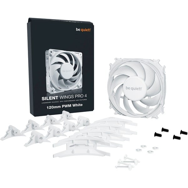 be quiet! Silent Wings Pro 4 120mm PWM White, Gehäuselüfter - be quiet! - vue 5
