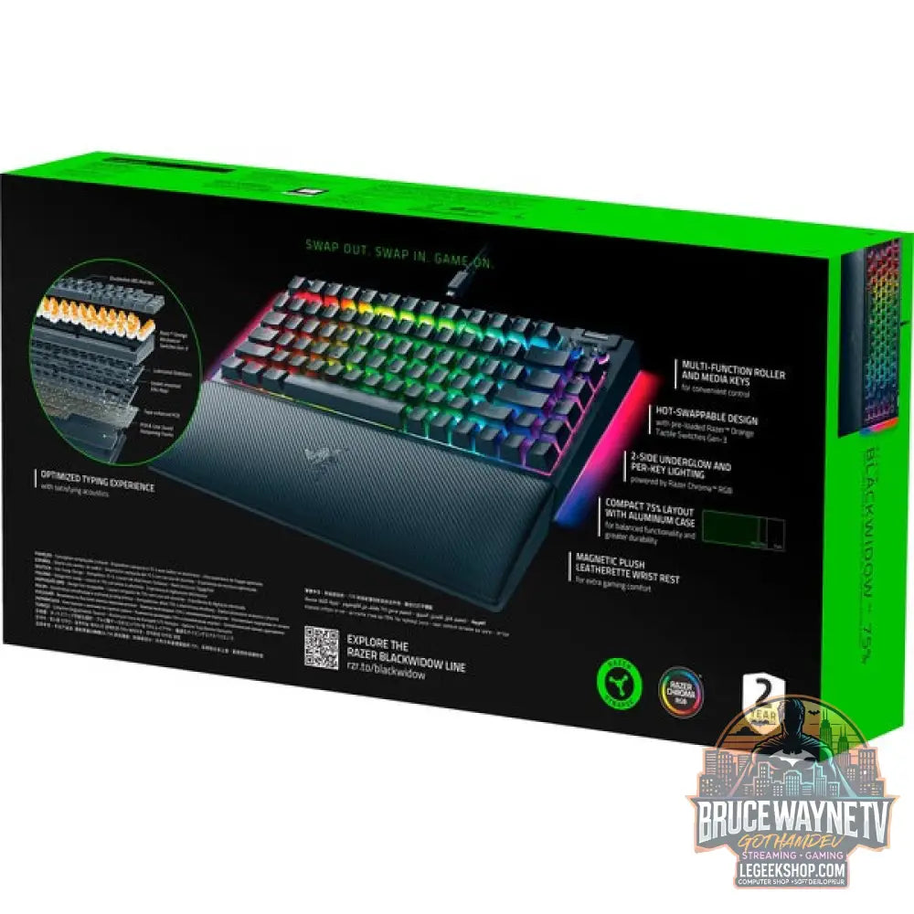 BlackWidow V4 75% - Razer - vue 9