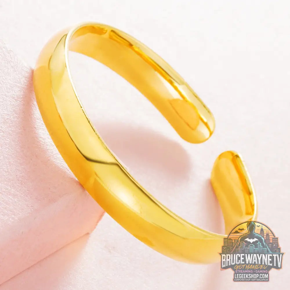 Bracelet Argent 999 Sutra Cœur Brillant Cuivre Plaqué - Alluvial Gold Plated - Bracelet