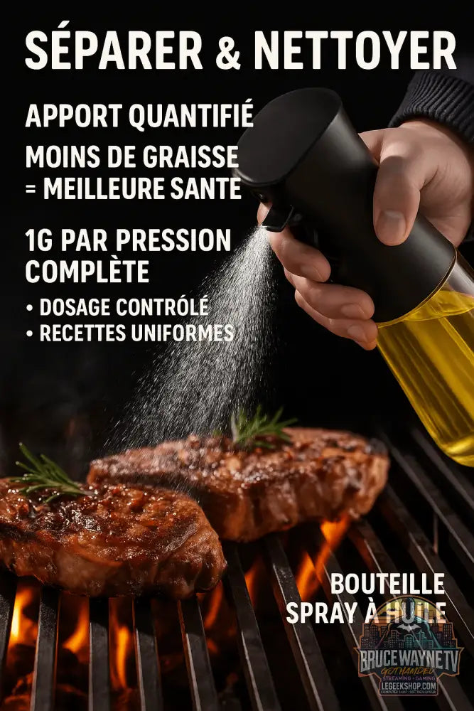 🌿 Spray de Cuisine 300ML | Vaporisateur d’Huile pour Air Fryer & Cuisson 🔥 - Legeekshop