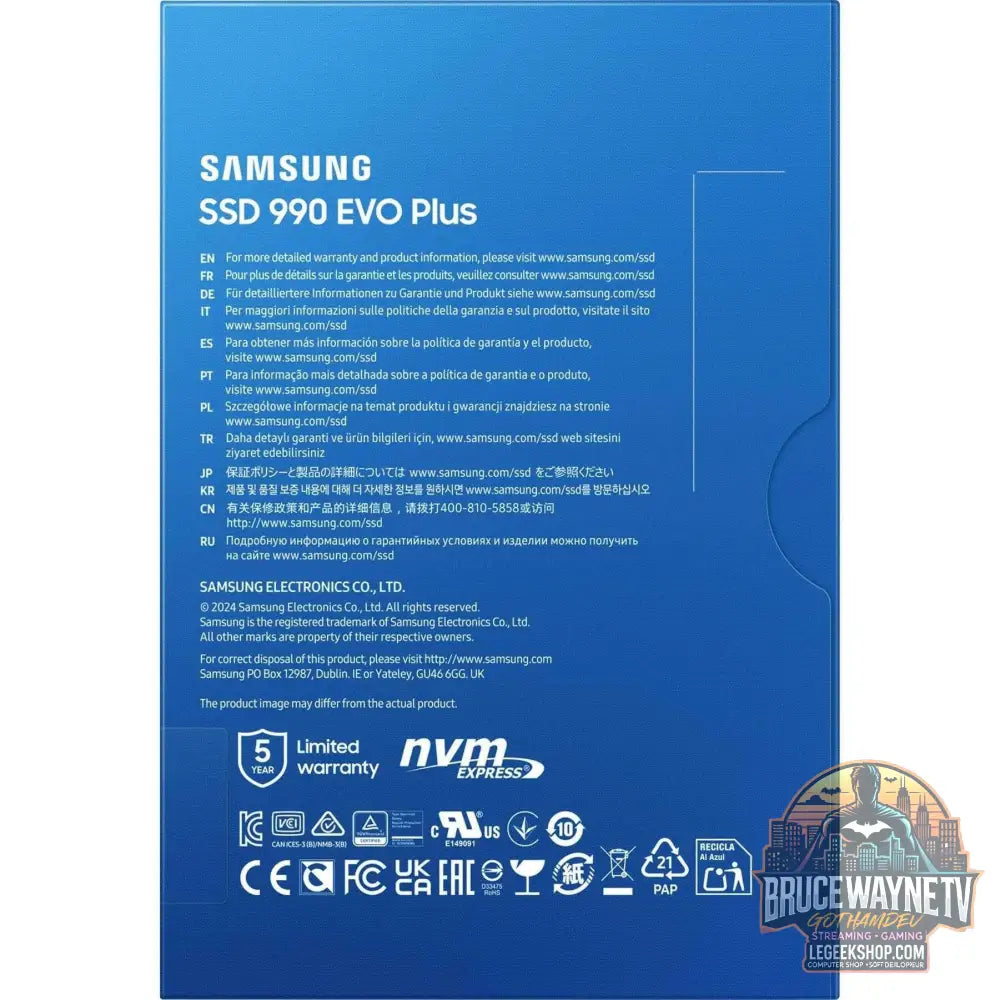 💾 SAMSUNG 990 EVO Plus 1 TB – SSD NVMe PCIe 5.0 Ultra-Rapide 💾 - Legeekshop
