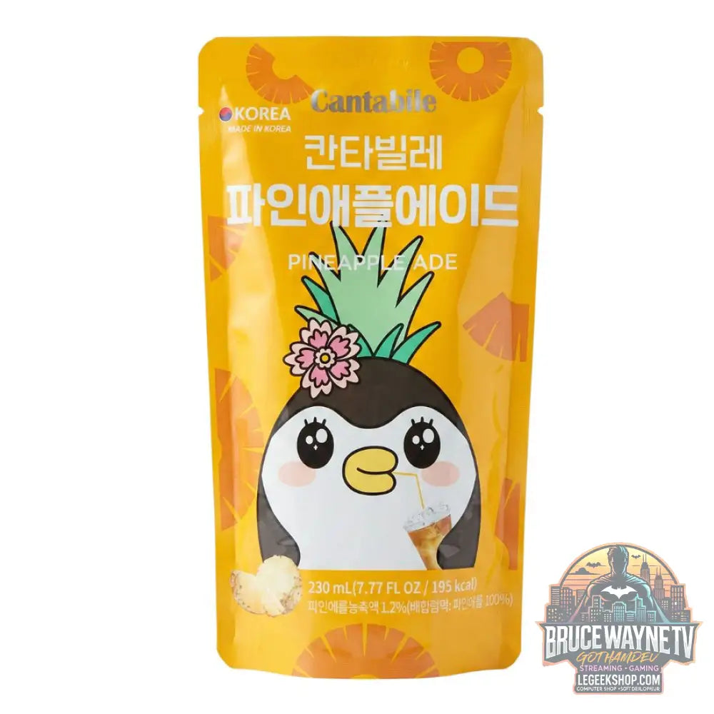 Cantabile Pineapple Ade boisson au goût d’ananas de 230 ml (Paquet de 10) - Snacks & boissons importés