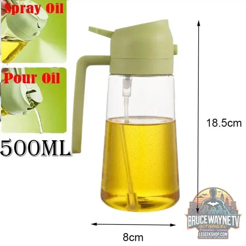 🥗 Bouteille de Pulvérisation d’Huile 2-en-1 | Distributeur & Spray pour Cuisine, BBQ & Pique-Nique 🌿🔥 - Legeekshop