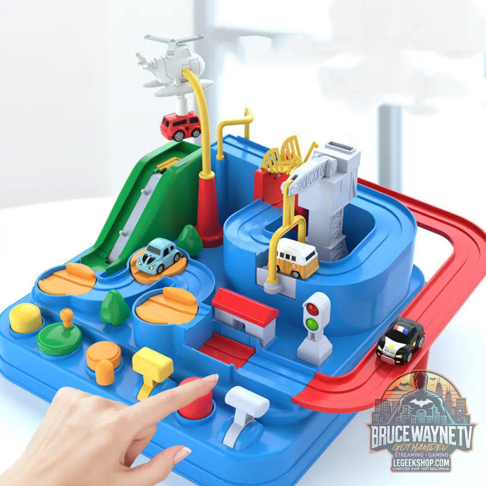 Circuit Voitures Parking Rails Aventure Jouet Enfant Piste - Jouet Circuit